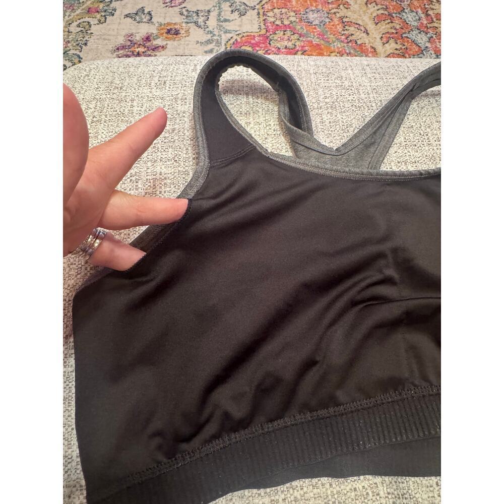 Avia Women's Medium Support Grey Racerback Sports Bra Plus Size XXL/20 - Picture 7 of 7